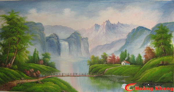 Tranh Núi - Nước - Phong Thuỷ